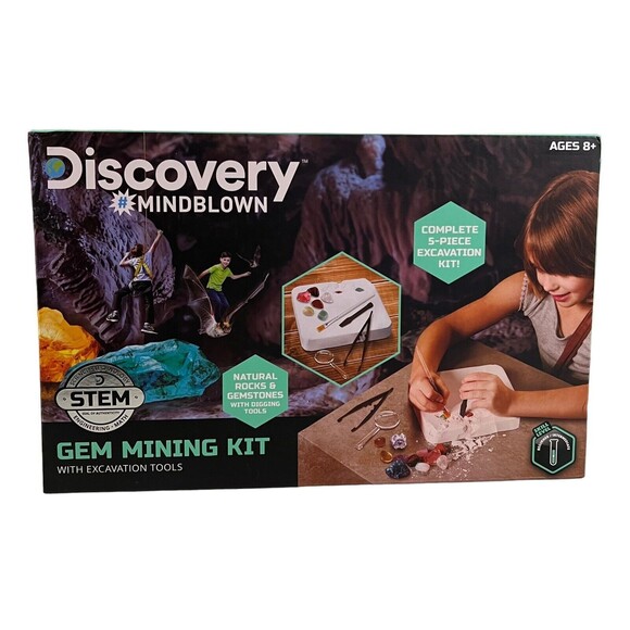 Discovery Mindblown Gem Mining Kit w/Excavation Tools Stem Science Tech NEW - Picture 2 of 7